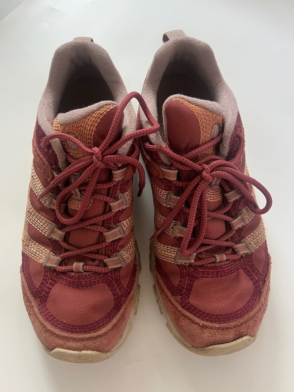 Merrell Women's Lace-Up Athletic hiking Sneakers thick tread